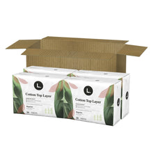 Cardboard carton with two packs of ultra-thin regular pads with wings, 28 count each