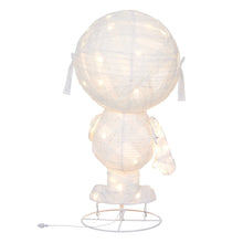 LED white astronaut-style Halloween pop-up figure with subtle glowing body lights