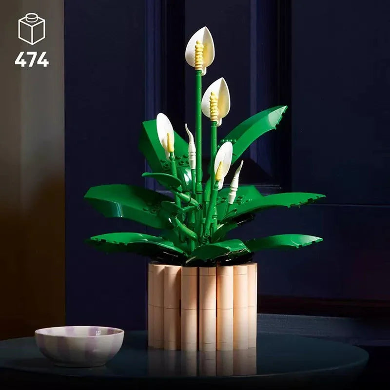 LEGO Botanicals Peace Lily Flower Room Decor 11504 - USA MEGA SHOP