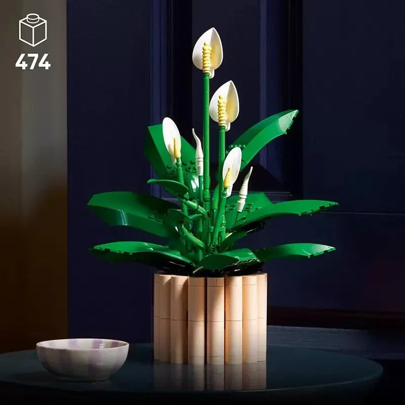 LEGO Botanicals Peace Lily Flower Room Decor 11504