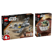 LEGO Star Wars starship build set box with smaller character droid set box