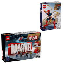 LEGO Marvel building set boxes with large MARVEL logo