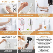 How-to guide for suction shower caddy use, including cleaning and reusing the cup
