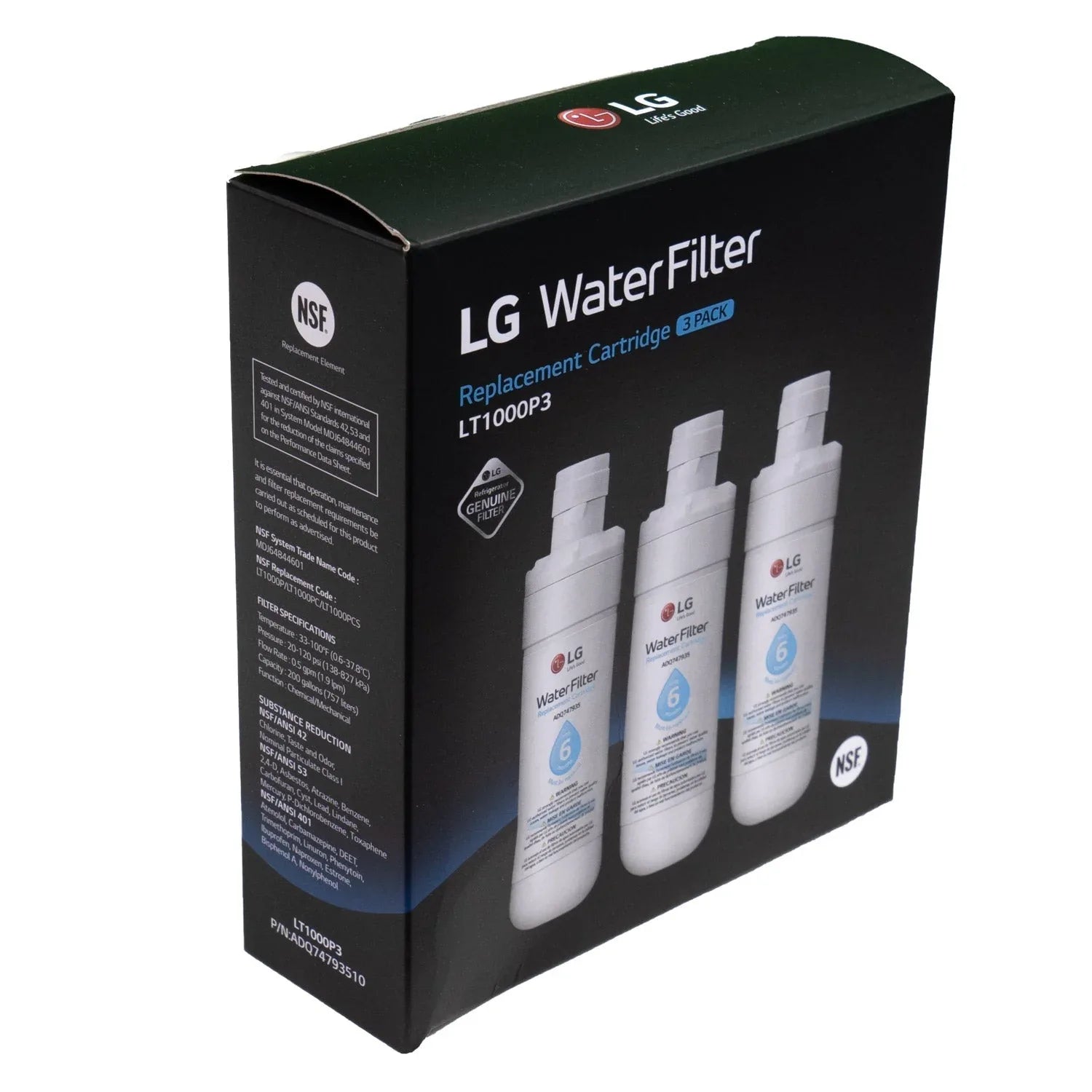 LG LT1000P3 Water Filter, 3-pack - USA MEGA SHOP
