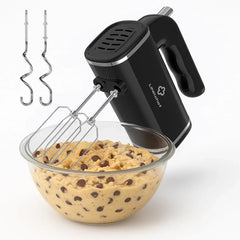 LINKChef Hand Mixer, 450W Turbo Electric Handheld Mixer, 5 Speed Electric Mixers for Kitchen (Black) - USA MEGA SHOP
