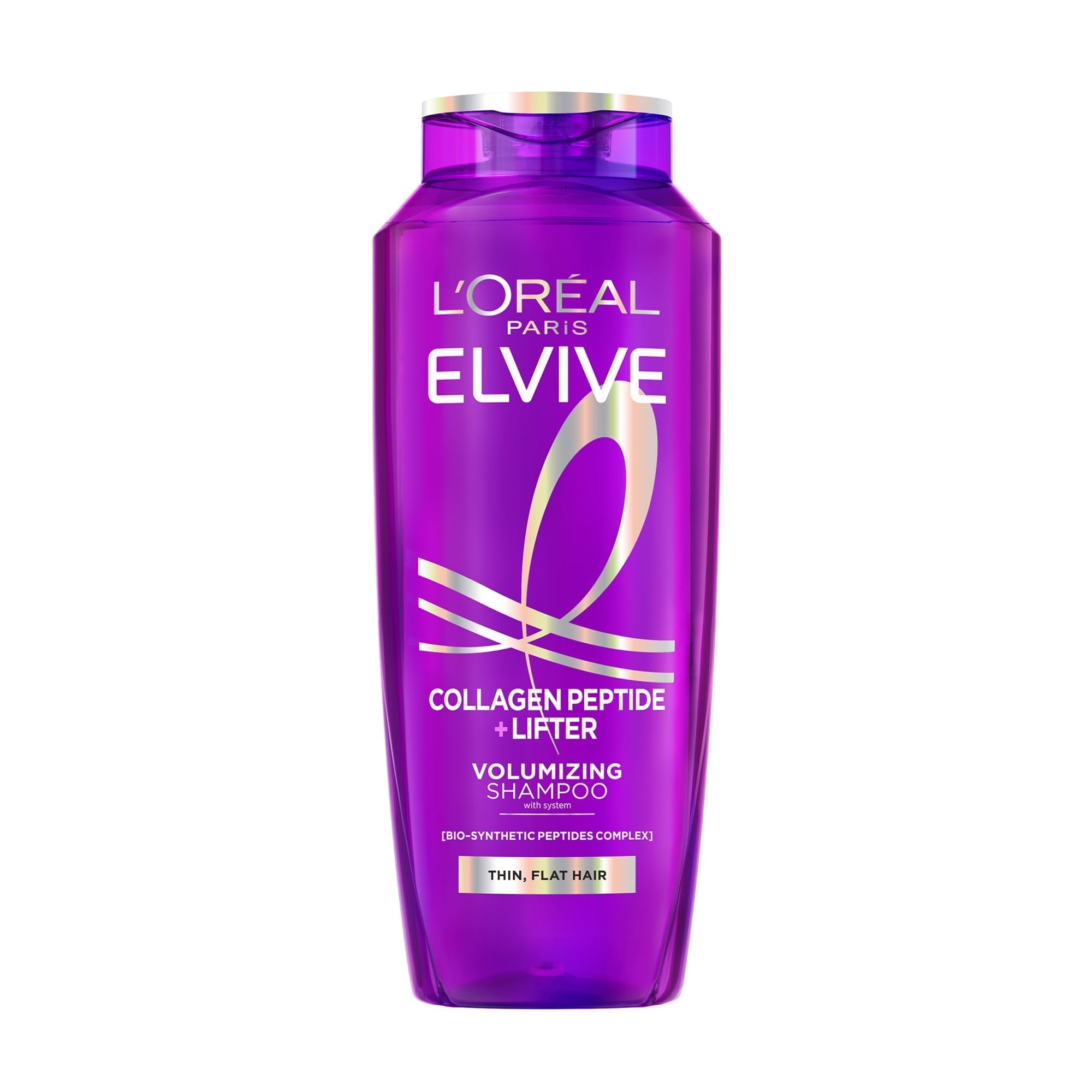 L'Oreal Paris Elvive Collagen Peptide + Lifter 72h Volumizing Full Regimen, includes 13.5 fl oz Shampoo and Conditioner, Mousse 6.7fl oz, and Dry Shampoo