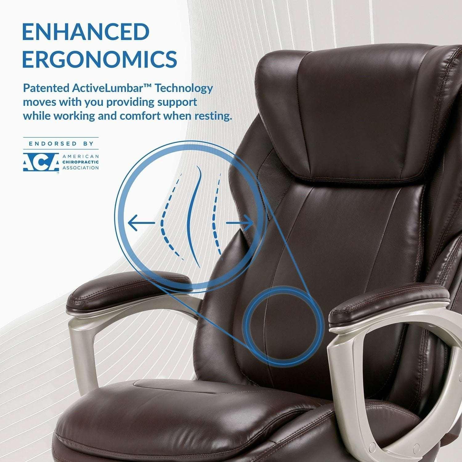 La-Z-Boy Westley Big & Tall Executive Office Chair With Active Lumbar Support