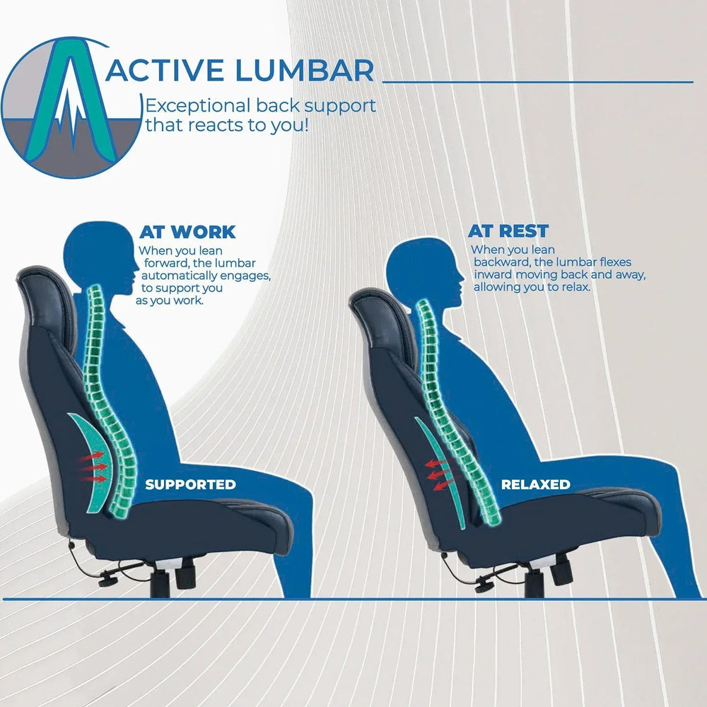 La-Z-Boy Westley Big & Tall Executive Office Chair With Active Lumbar Support - USA MEGA SHOP