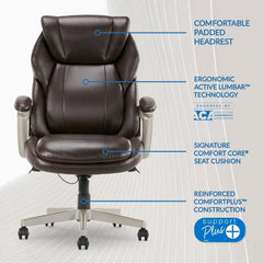 La-Z-Boy Westley Big & Tall Executive Office Chair With Active Lumbar Support - USA MEGA SHOP