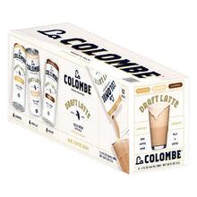 Coffee variety pack box with visible cans and Draft Latte carton, 12-count