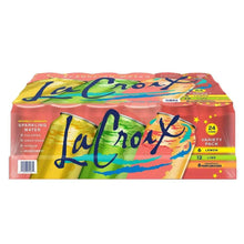 LaCroix sparkling water variety pack, 24-count carton with lemon, lime, pamplemousse