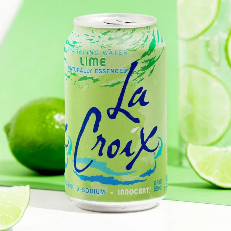 LaCroix Sparkling Water, Lime, 12 fl oz, 24-count - USA MEGA SHOP