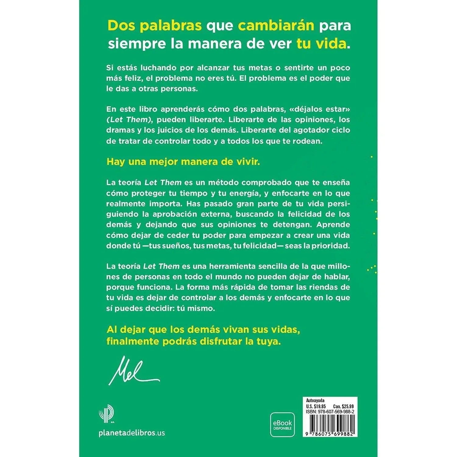 La Teor√≠a Let Them por Mel Robbins, Libro de Bolsillo - USA MEGA SHOP