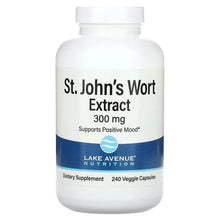 St. John's Wort Extract bottle, 300 mg, 240 veggie capsules