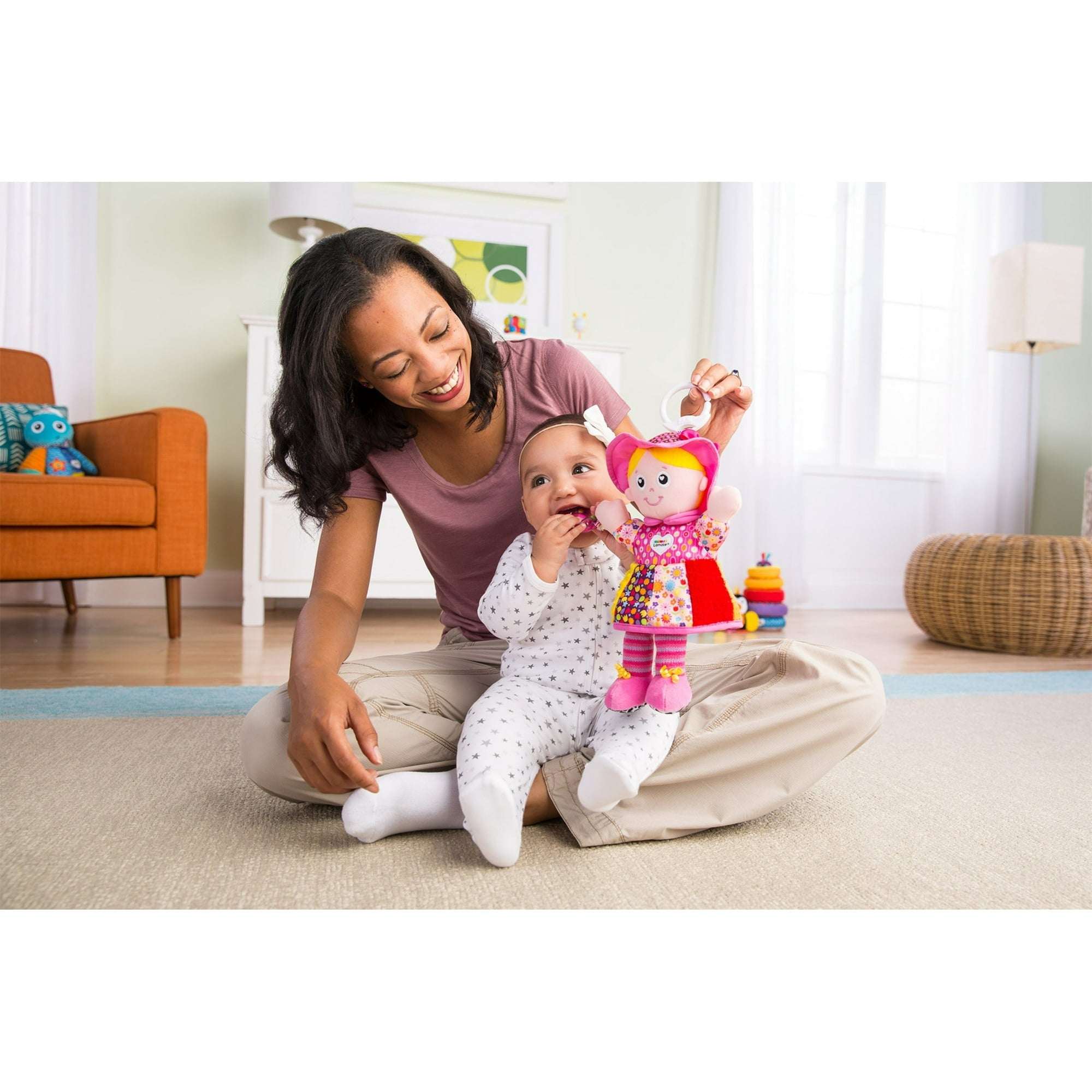 Lamaze Clip & Go My Friend Emily Infant Toy, Baby Car Seat Toy