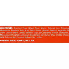 Lance Toast Chee sandwich crackers ingredients and allergy information panel