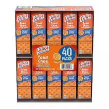 Lance Toast Chee sandwich crackers with peanut butter, 40 individually wrapped packs