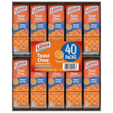 Lance Toast Chee peanut butter sandwich crackers multipack, 40-pack boxes