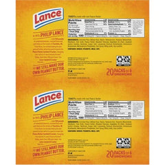 Lance Toasty Cracker Sandwiches, 1.29 oz, 40-count - USA MEGA SHOP