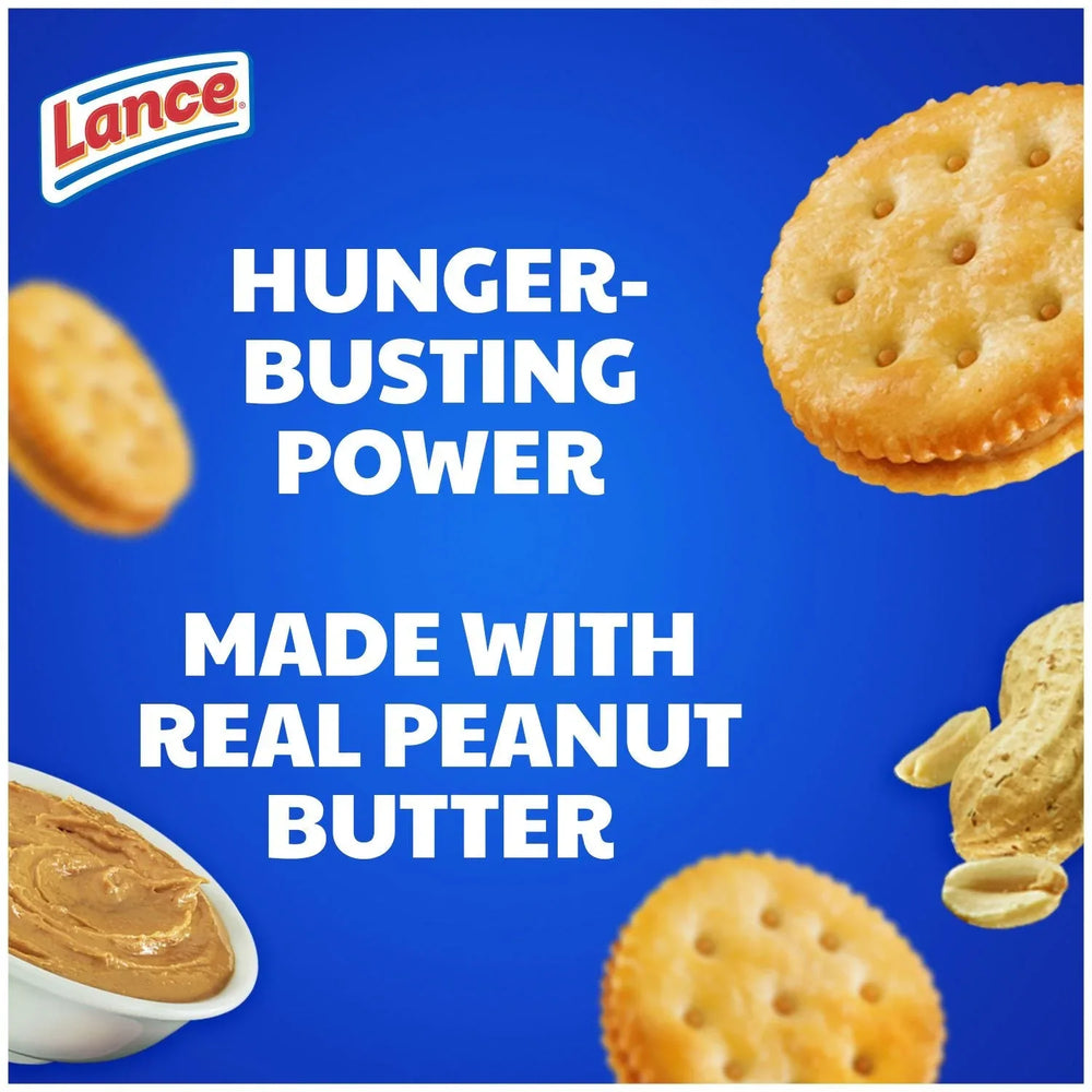 Lance Toasty Peanut Butter Sandwich Crackers, 1.29 oz., 40 pk. - USA MEGA SHOP