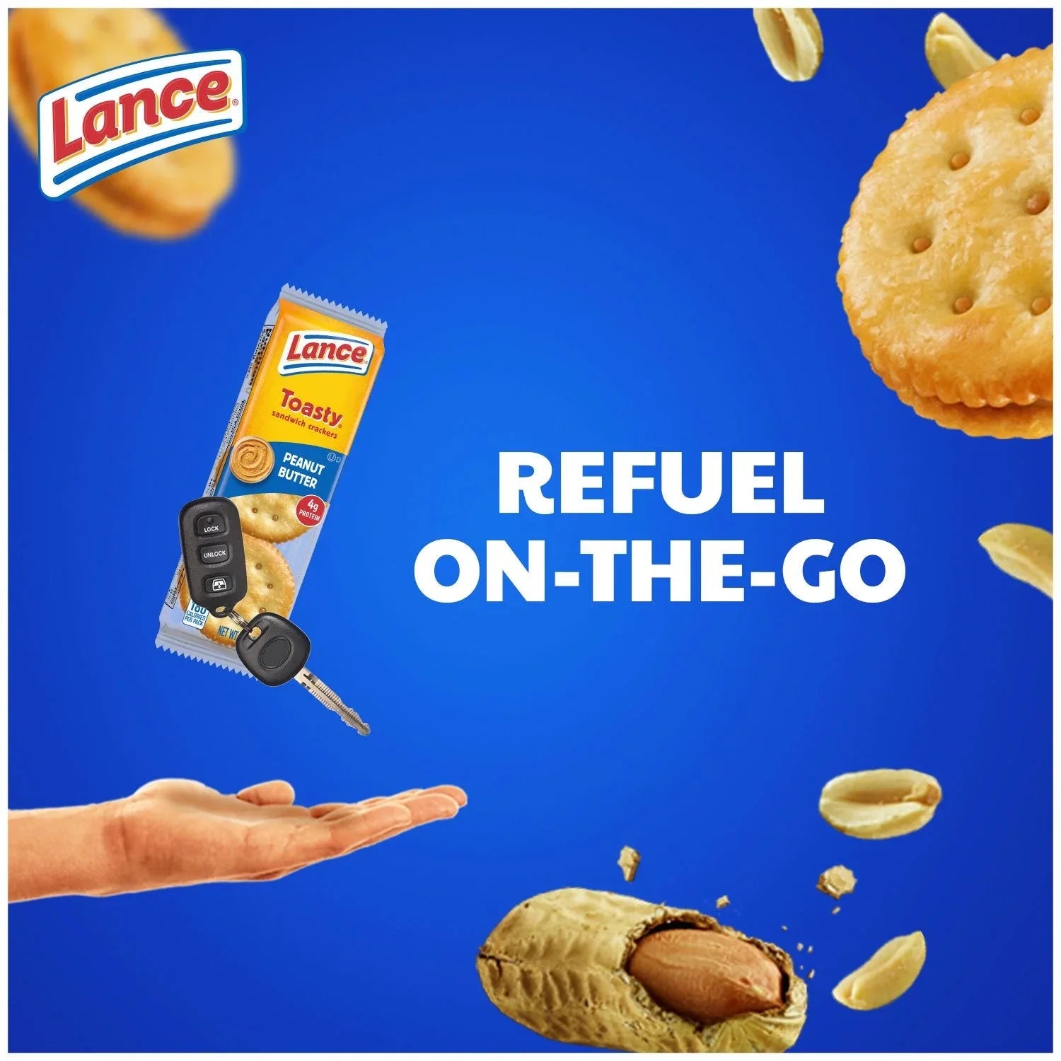 Lance Toasty Peanut Butter Sandwich Crackers, 1.29 oz., 40 pk. - USA MEGA SHOP