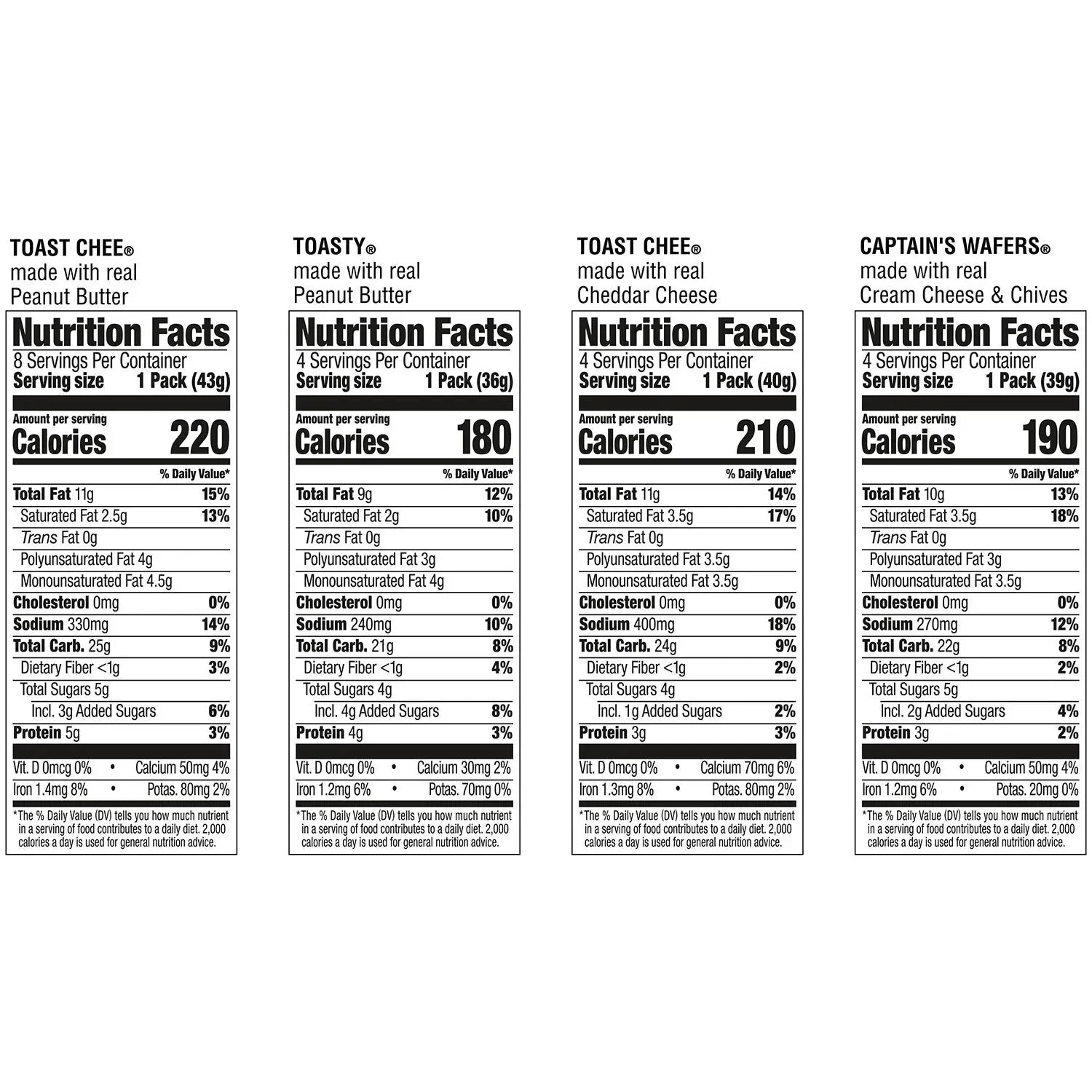 Lance Variety Pack Sandwich Crackers, 40 pk.