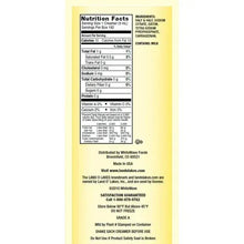 Nutrition facts panel for half-and-half liquid creamer, serving size and calories