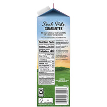 Half and half creamer nutrition facts panel on Land O'Lakes 32 oz carton