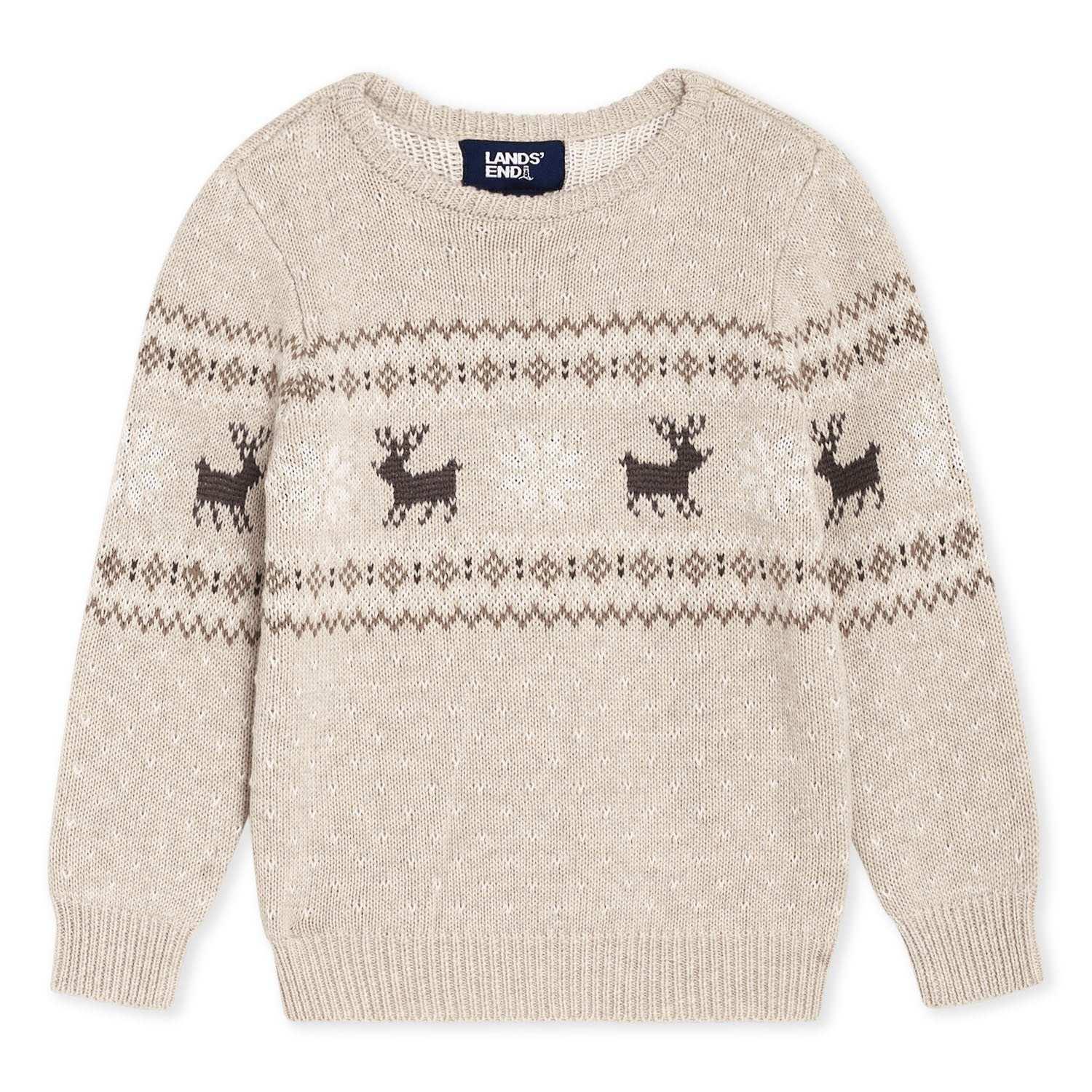 Lands' End Boys Holiday Sweater