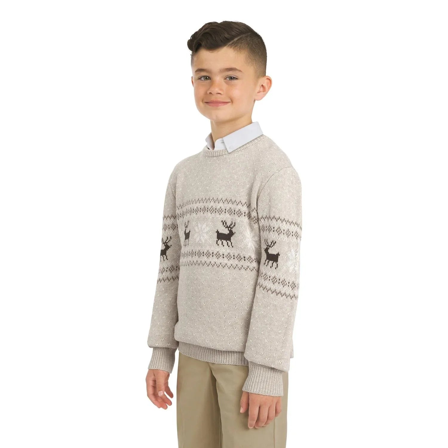 Lands' End Boys Holiday Sweater - USA MEGA SHOP