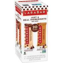 Gluten-free snack bar variety pack box, 20 bars (chocolate chip cookie dough, peanut butter)