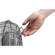 20 in high-velocity fan grille with central motor hub and hand adjusting control