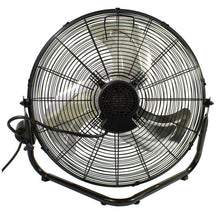 Lasko high-velocity fan rear view with wire grille and central hub