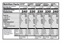 Nutrition Facts panel for Lay's Mix potato chips variety pack