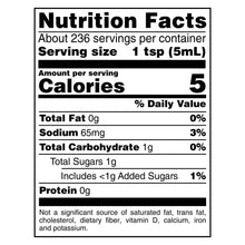 Nutrition Facts panel for Worcestershire sauce, 1 tsp serving size