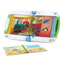 LeapFrog® LeapStart® learning system with open screen and two spiral books