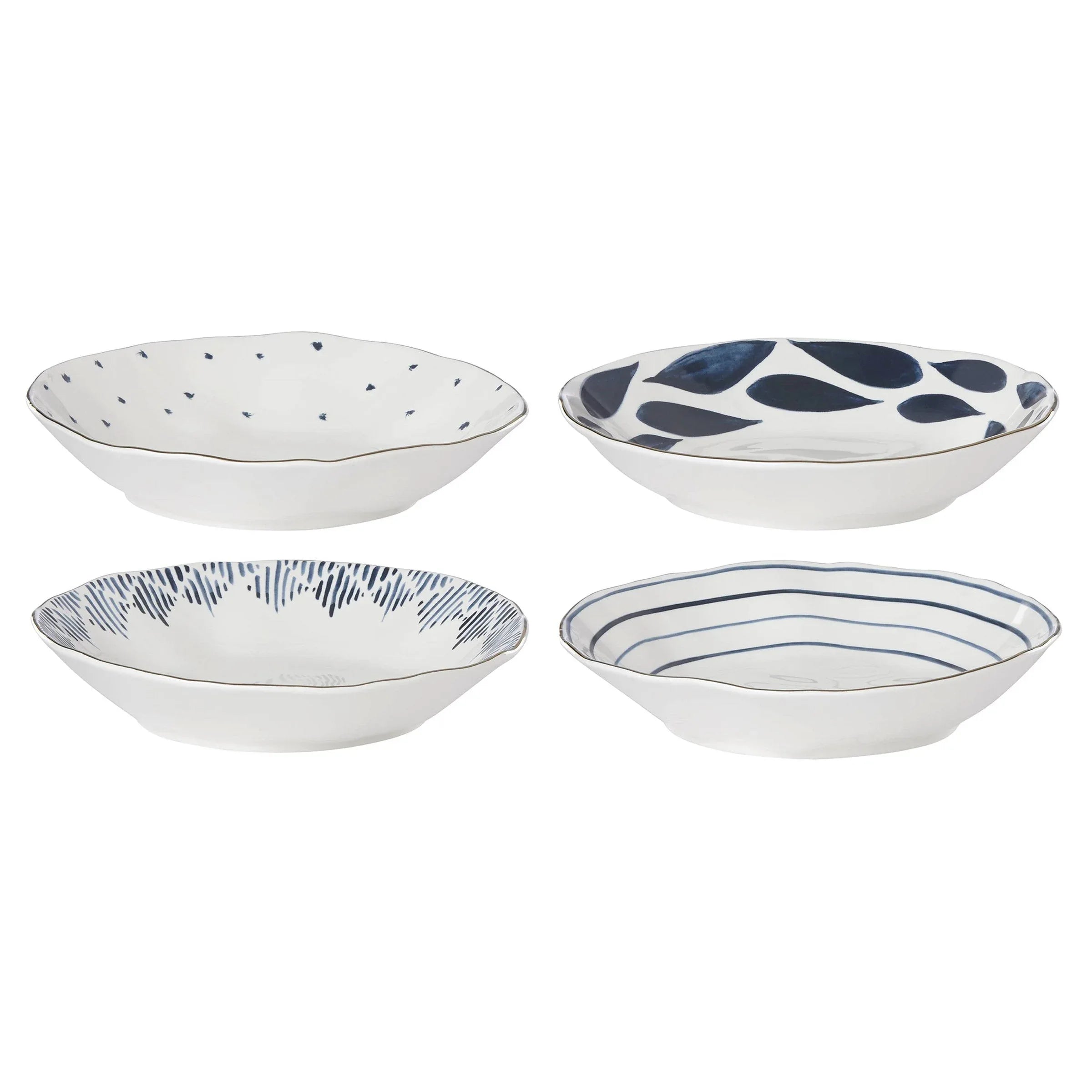 Lenox Blue Bay Porcelain 12-piece Dinnerware Set - USA MEGA SHOP