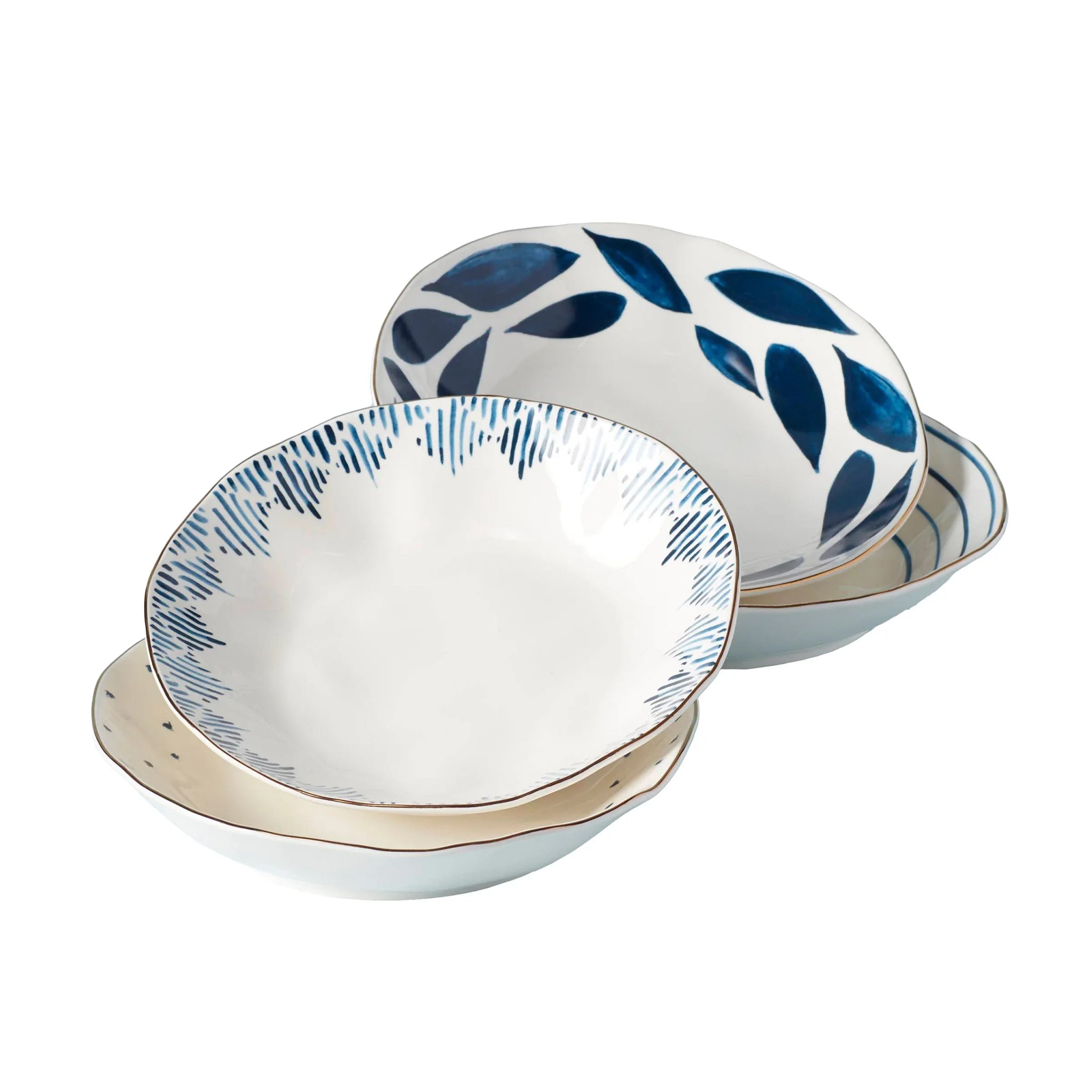 Lenox Blue Bay Porcelain 12-piece Dinnerware Set - USA MEGA SHOP