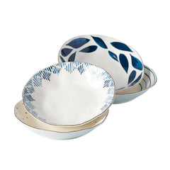 Lenox Blue Bay Porcelain 12-piece Dinnerware Set - USA MEGA SHOP