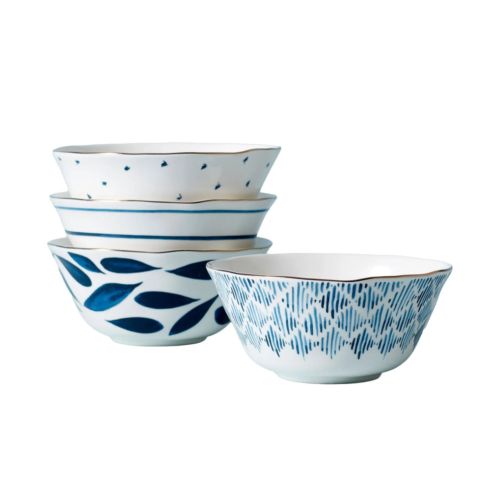 Lenox Blue Bay Porcelain 4-piece Bowl Set - USA MEGA SHOP
