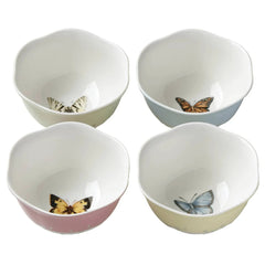 Lenox Butterfly Meadow Porcelain 4-piece Dessert Bowl Set
