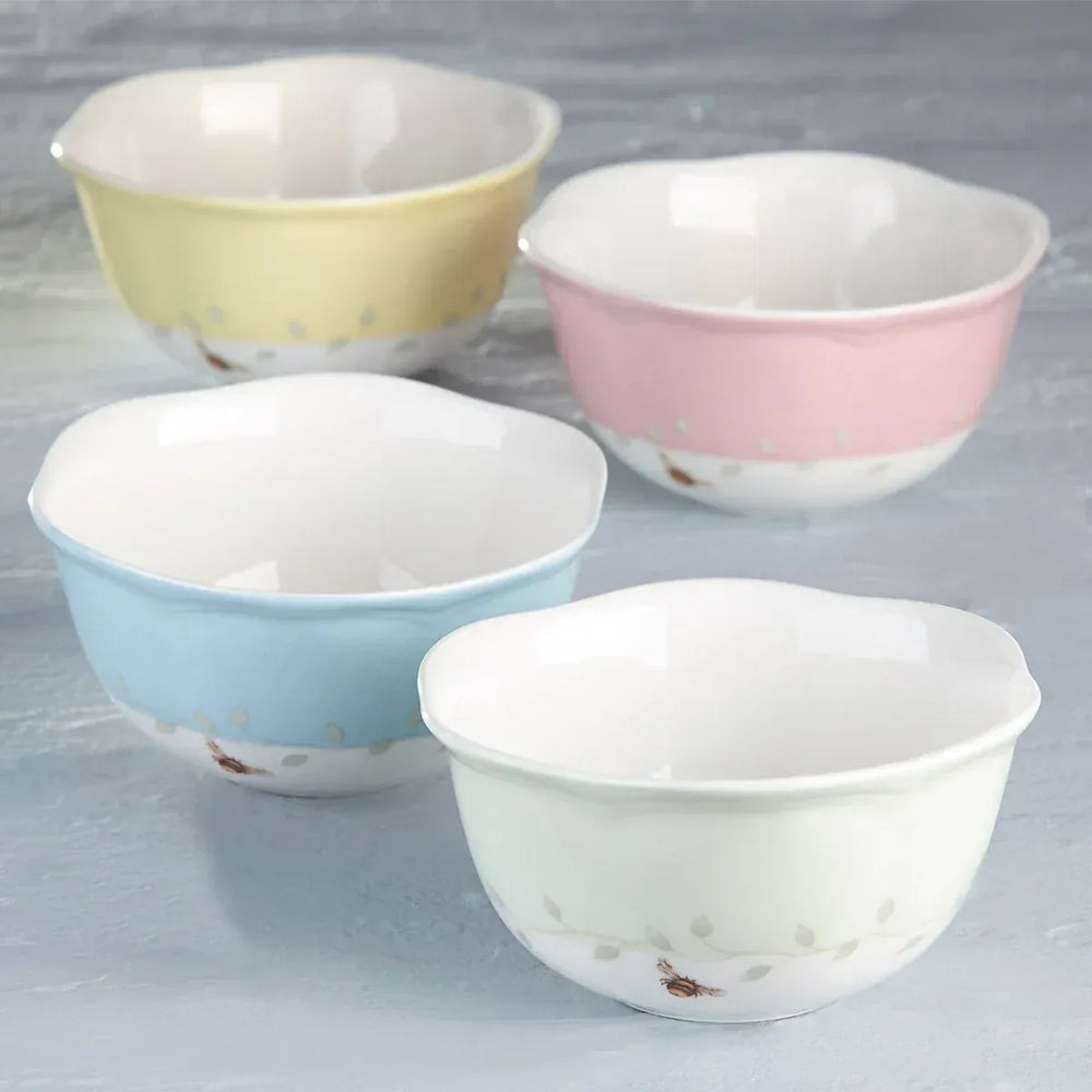 Lenox Butterfly Meadow Porcelain 4-piece Dessert Bowl Set - USA MEGA SHOP