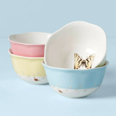 Lenox Butterfly Meadow Porcelain 4-piece Dessert Bowl Set - USA MEGA SHOP