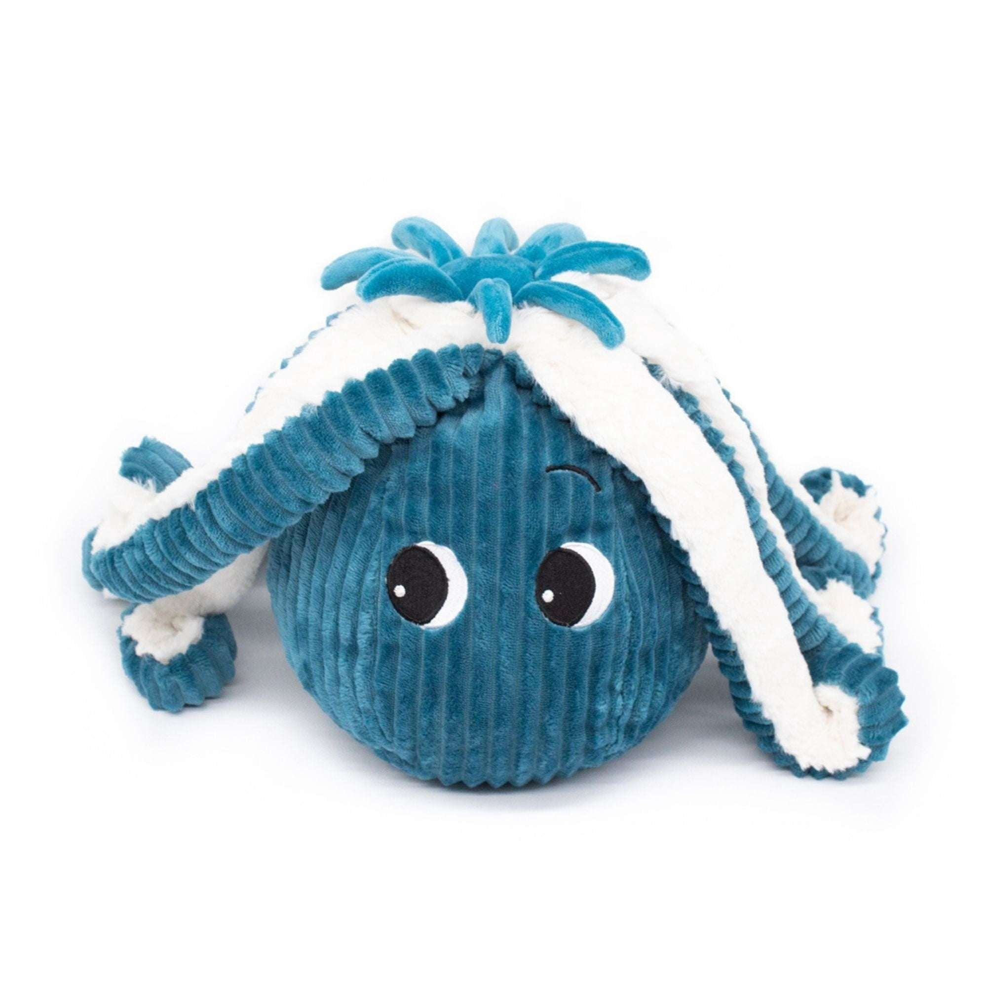Les Ptipotos Octopus Mom & Baby Plush Stuffed Animal Set & Eco-Friendly Toy in Blue
