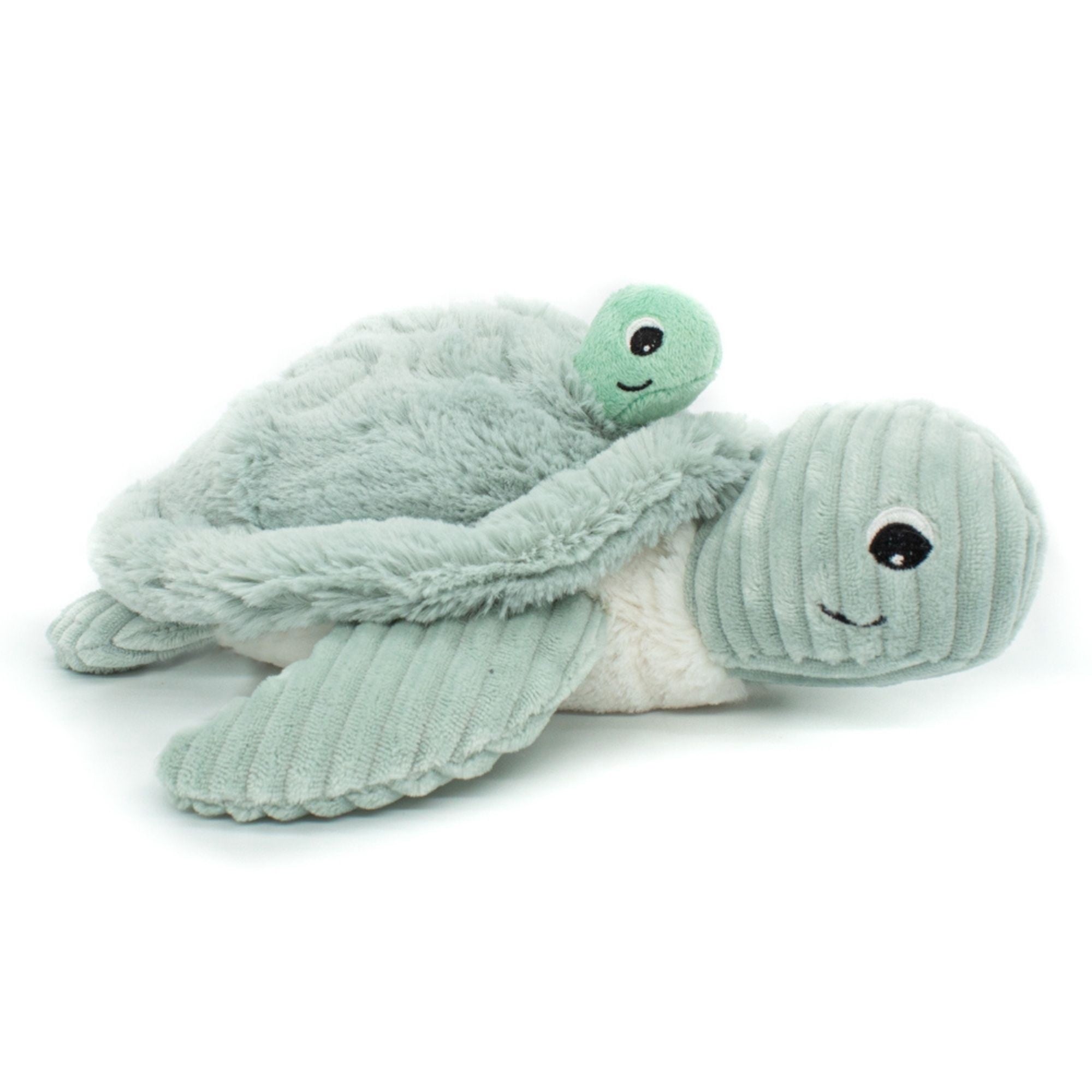 Les Ptipotos Sea Turtle Mom & Baby Plush Stuffed Animal Set & Eco-Friendly Toy