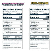 Nutrition facts panel for popcorn flavors, 80 calories per serving, two labels