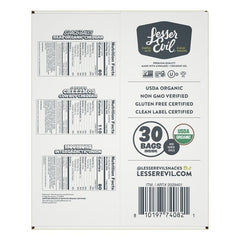 Lesser Evil Organic Snacks, Variety Pack, 30-count