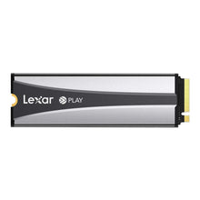Lexar PLAY 2280 PCIe 4.0 M.2 SSD with black heatsink, label on top