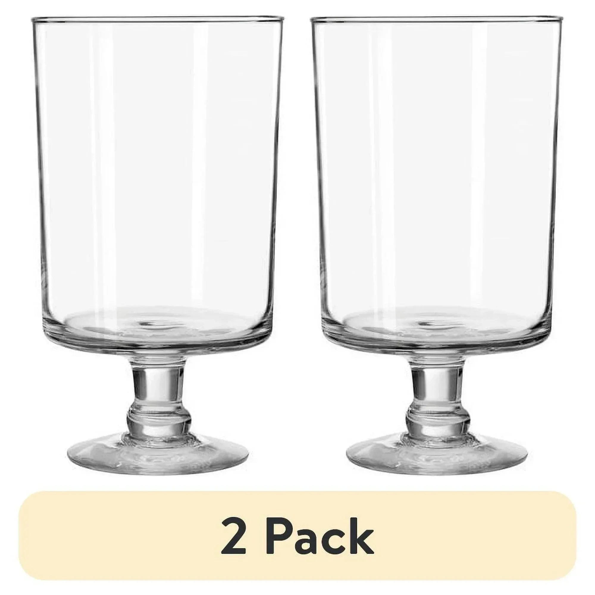 Libbey Classic Harbor Clear Glass Pillar Candle Holder, 11 in. - USA MEGA SHOP