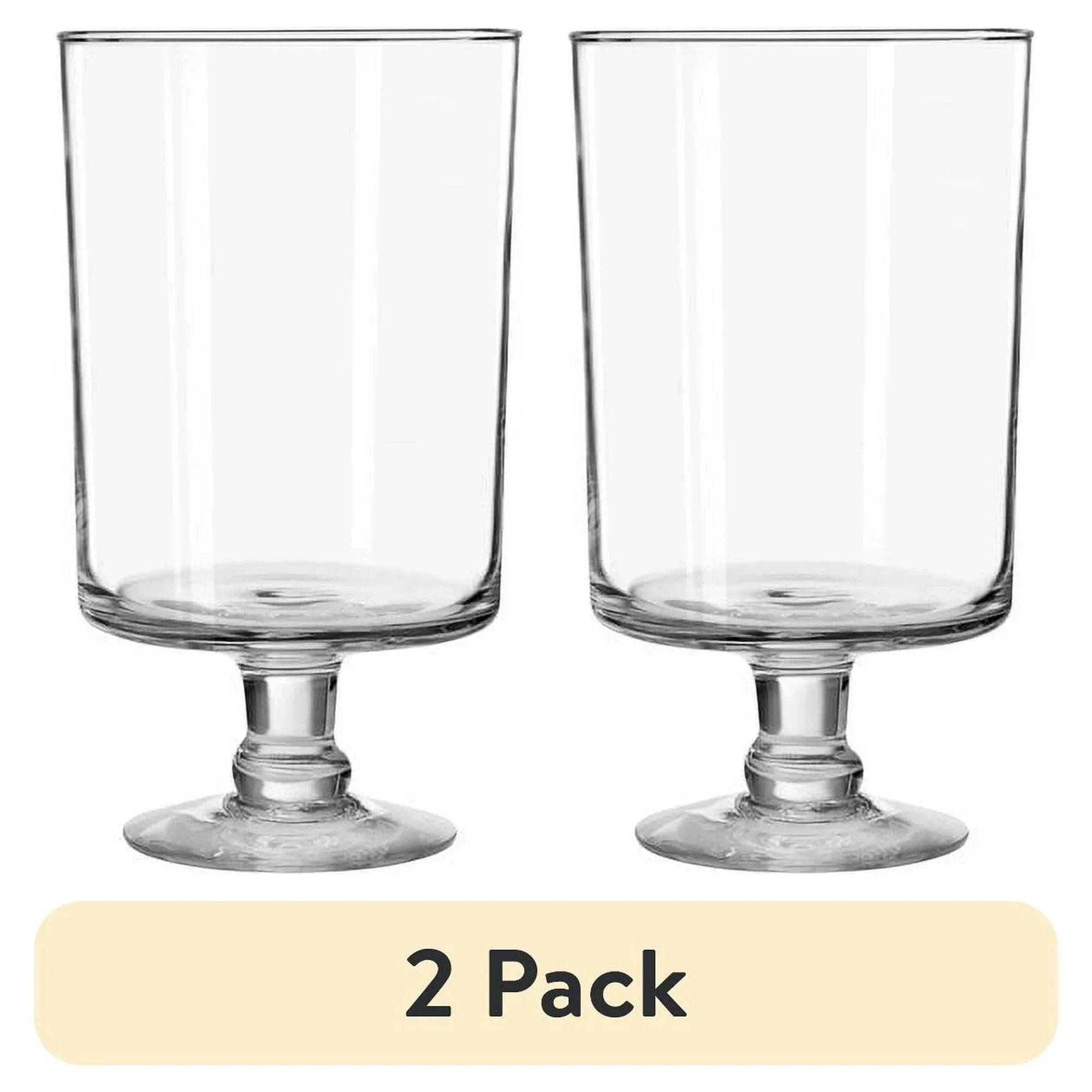 Libbey Classic Harbor Clear Glass Pillar Candle Holder, 11 in.